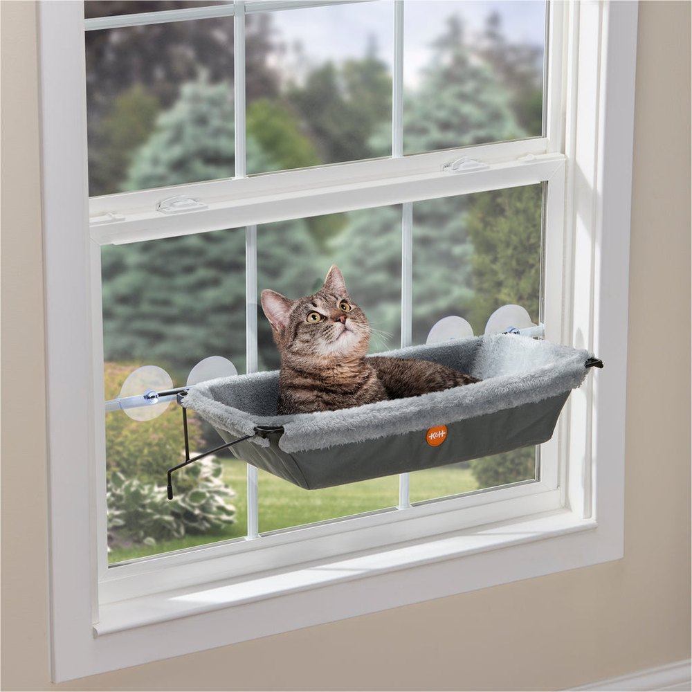 K&H EZ Mount Cat Window Perch Hammock Kitty Sill Window Bed product photo