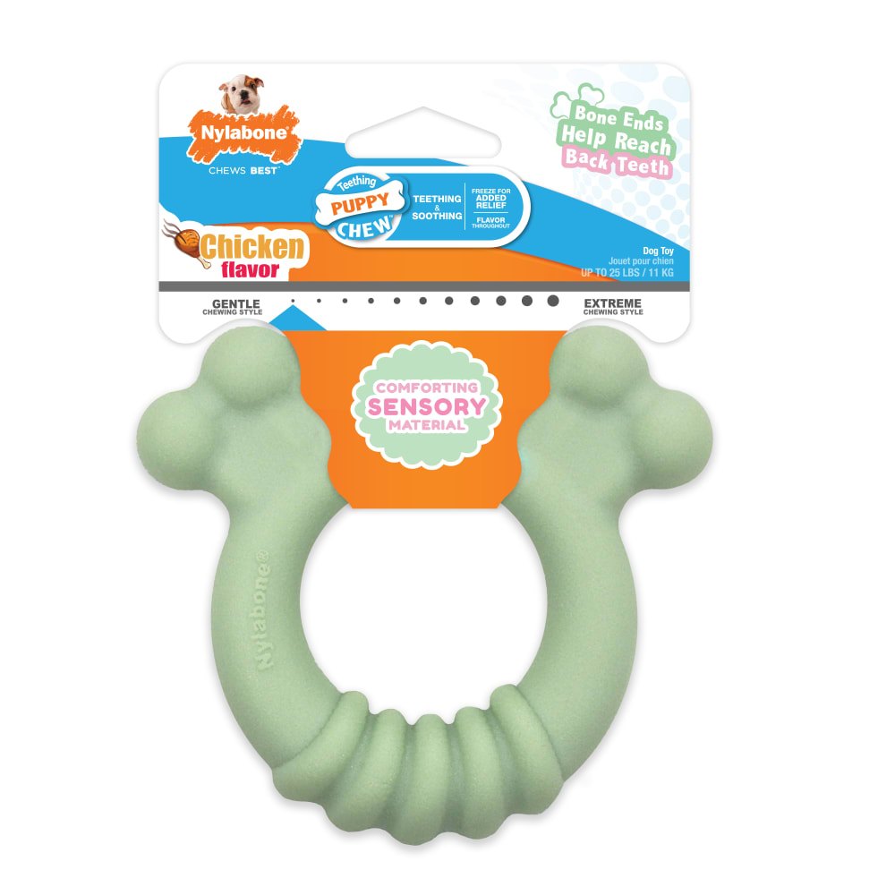 Nylabone Puppy Chew Sensory Material Ring product photo