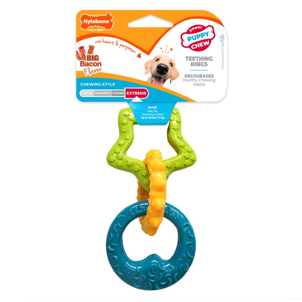 Nylabone Puppy Power Chew Puppy Teething Rings product photo