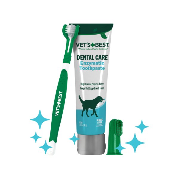 Dog Toothbrush & Enzymatic Toothpaste Set product photo